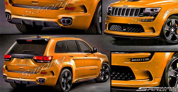 Custom Jeep Grand Cherokee  SUV/SAV/Crossover Body Kit (2014 - 2016) - $3690.00 (Part #JP-009-KT)